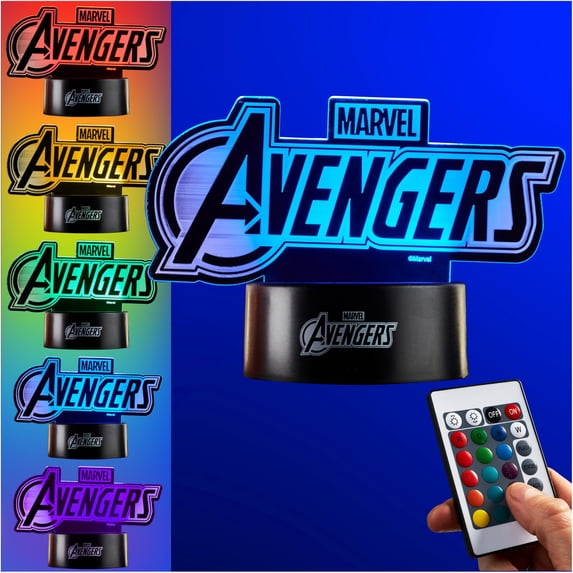 Avengers LED Table Light with Remote Control Color Changing Desk Lamp