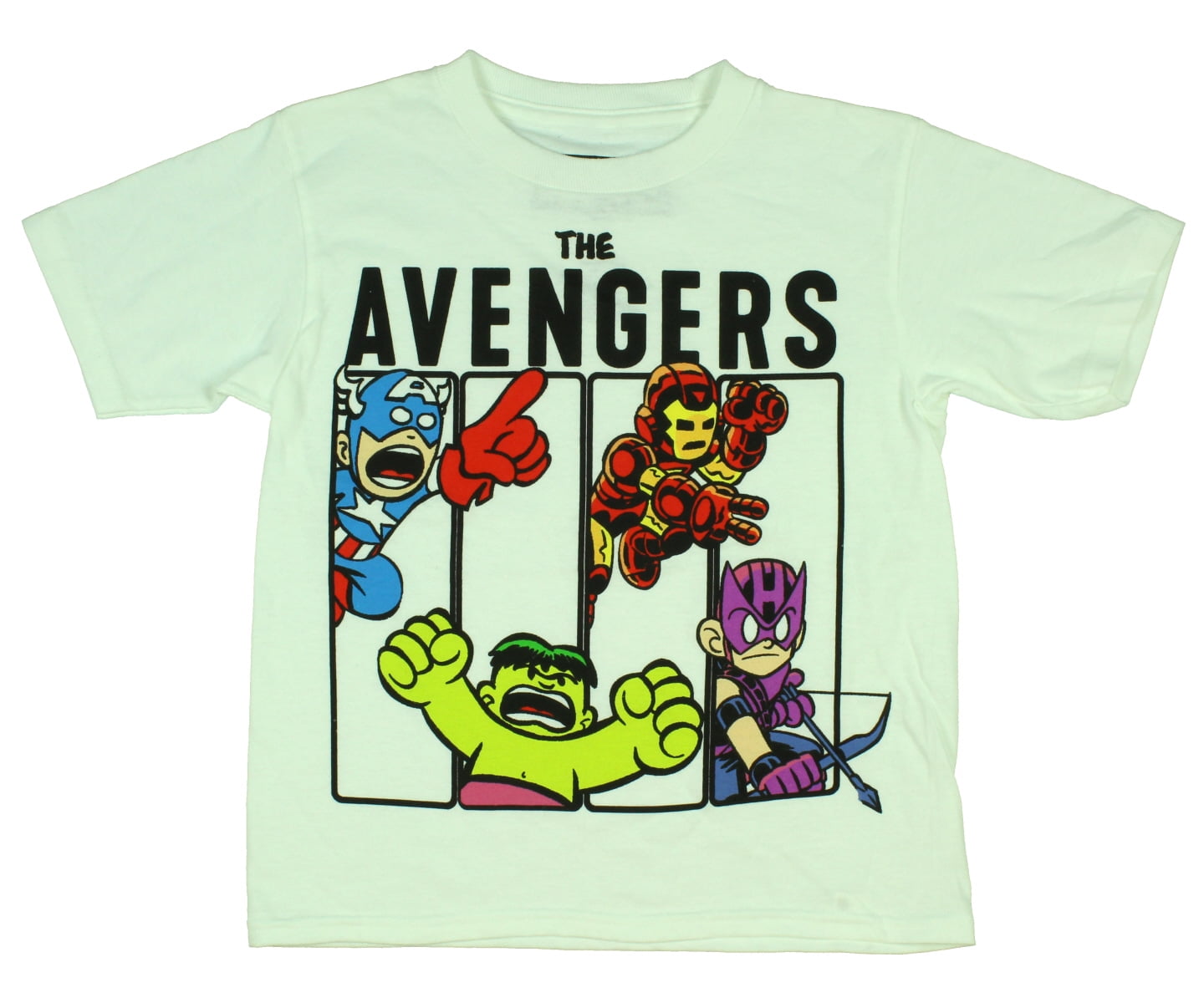 Boys' Marvel Be A Hero Short Sleeve Graphic T-Shirt - Light Blue