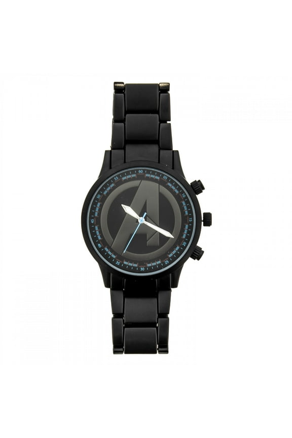 Avengers Logo Analog Watch with Metal Band