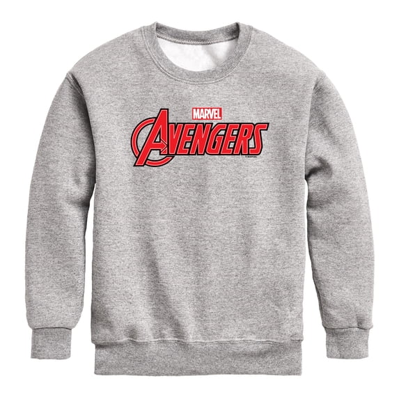 Avengers - Logo - Youth Boys Crew Fleece Sweatshirt