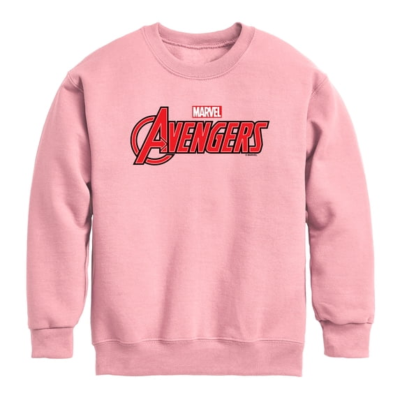 Avengers - Logo - Youth Boys Crew Fleece Sweatshirt