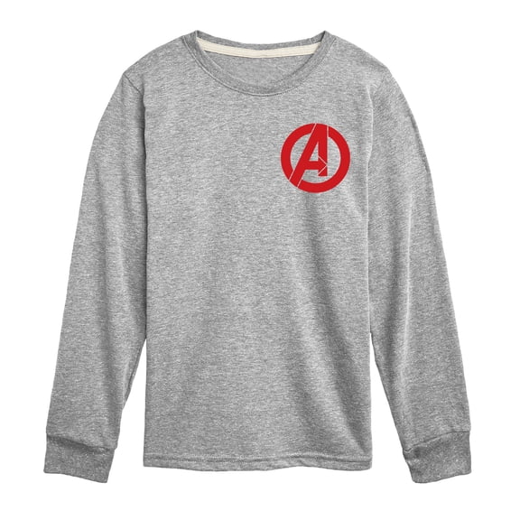 Avengers - Logo - Youth Boys Long Sleeve Graphic T-Shirt