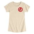 thumbnail image 1 of Avengers - Logo - Youth Girls Fitted Short Sleeve T-Shirt, 1 of 4