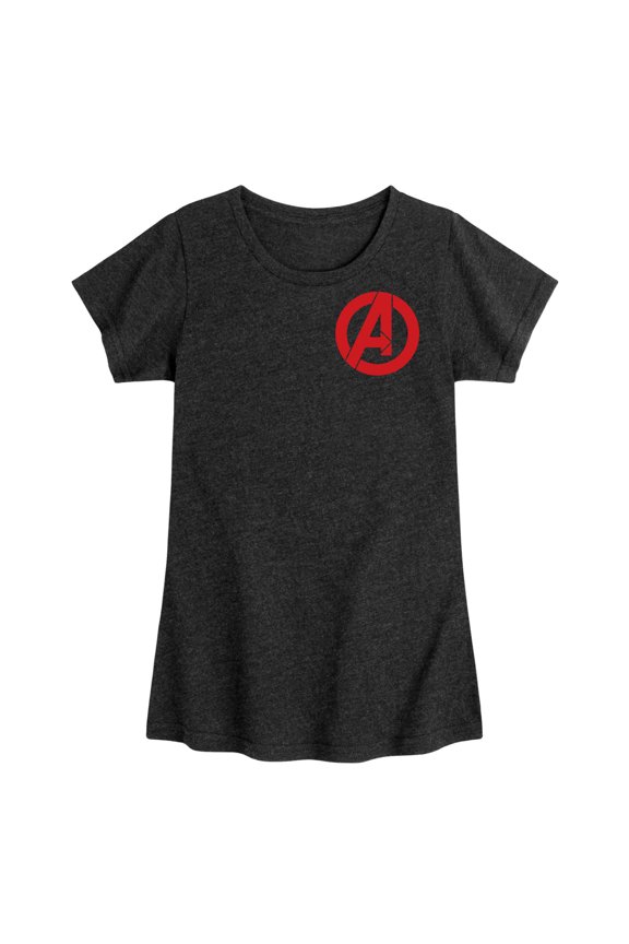 Avengers - Logo - Youth Girls Fitted Short Sleeve T-Shirt