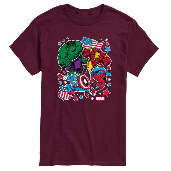Marvel - America Sticker - Men's Short Sleeve Graphic T-Shirt