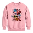 thumbnail image 1 of Avengers - Marvel Logo Stack - Youth Boys Crew Fleece Sweatshirt, 1 of 3