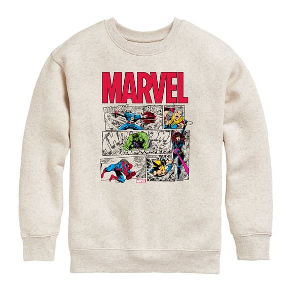 Avengers - Marvel Panels - Youth Boys Crew Fleece Sweatshirt
