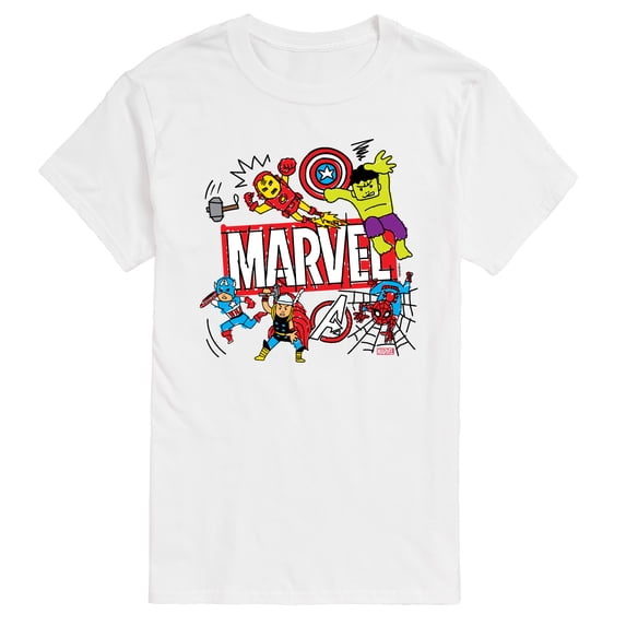 Avengers - Marvel Sketch - Men's Short Sleeve Graphic T-Shirt