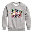 thumbnail image 1 of Avengers - Marvel Sticker Collage - Youth Boys Crew Fleece Sweatshirt, 1 of 4