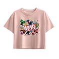 thumbnail image 1 of Avengers - Marvel Sticker Collage - Youth Girls Boxy T-Shirt, 1 of 4