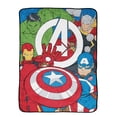 thumbnail image 1 of Avengers Members Only 100% Microfiber 46"x60" Throw; Captain America, Thor, Hulk, and Iron Man, 1 of 5