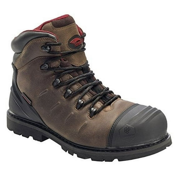 Avengers Men's 6-inch Hammer Carbon Toe Waterproof Work Boots Brown - A7546