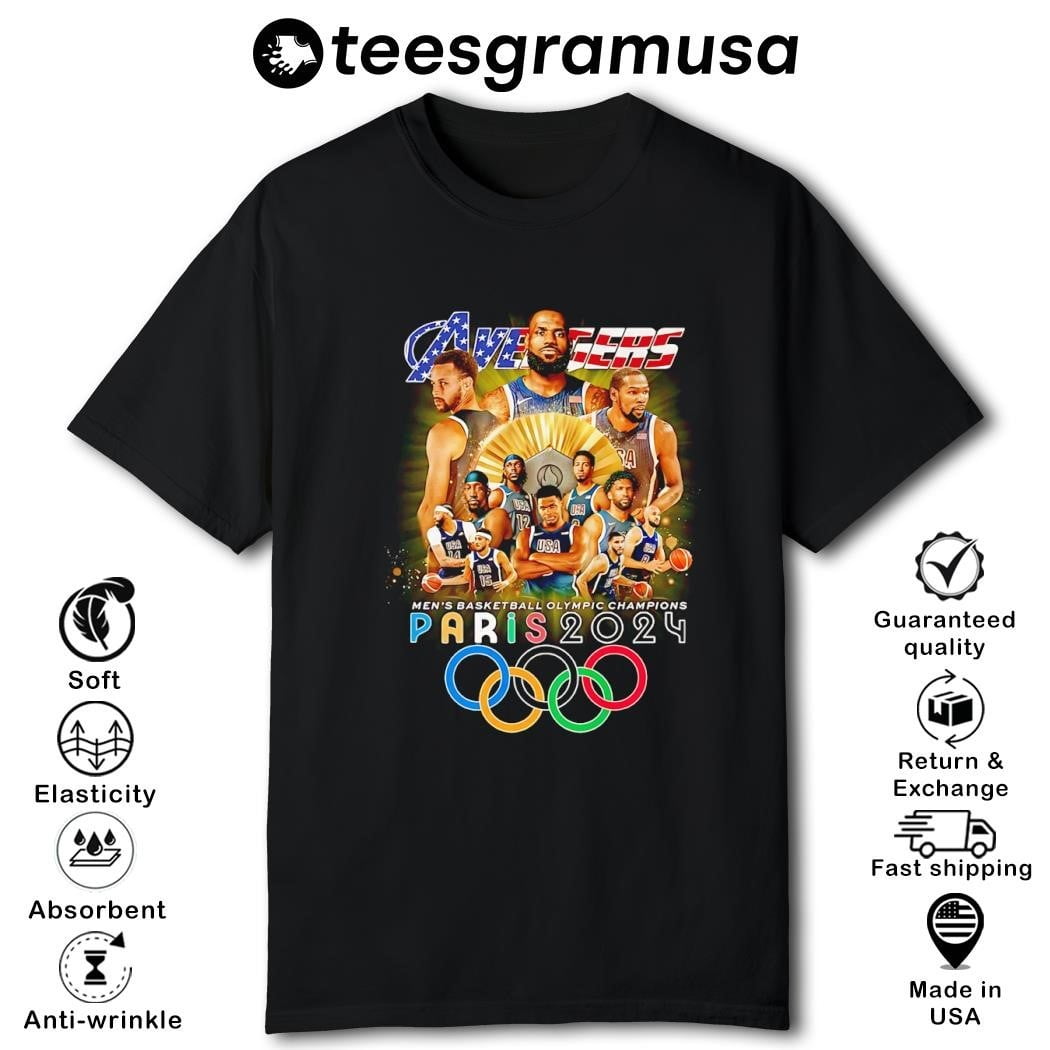 Avengers Men's Basketball Olympic Champions Paris 2024 Shirt