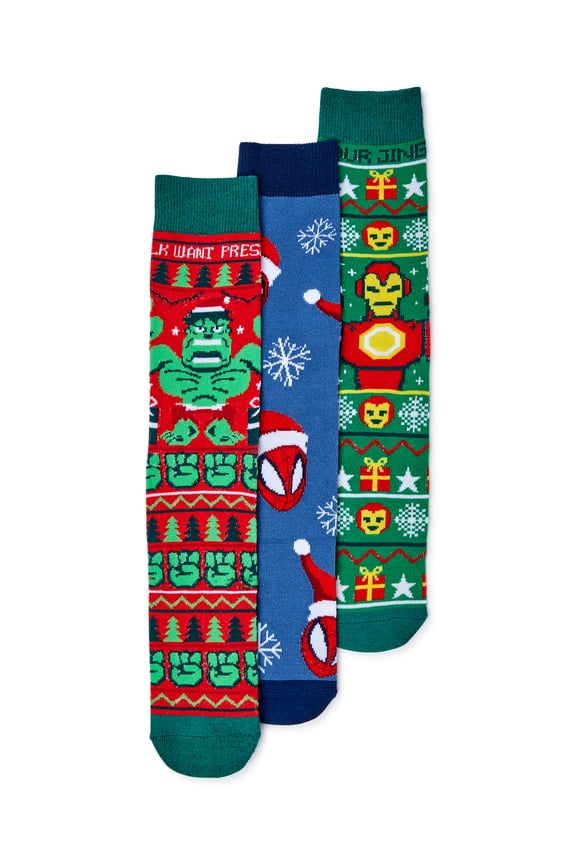 Avengers Men's Marvel Socks, 3-Pack