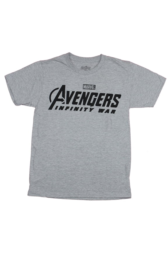 Avengers Mens T-Shirt- Infinity War Simple Word Logo (2X-Large)