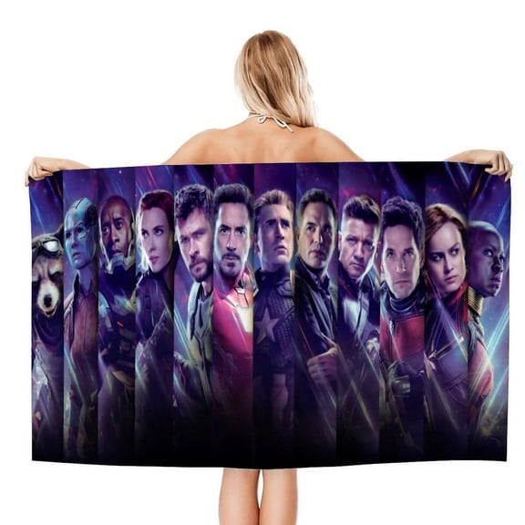 Avengers Movie Gifts Beach Towel for Kids Women Birthday Bath Outdoor Quick Dry Lightweight 30.7×51in
