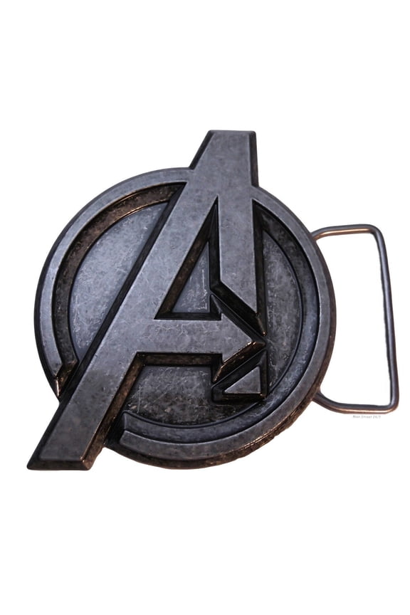 Avengers Movie Logo Pewter Finish Metal Belt Buckle