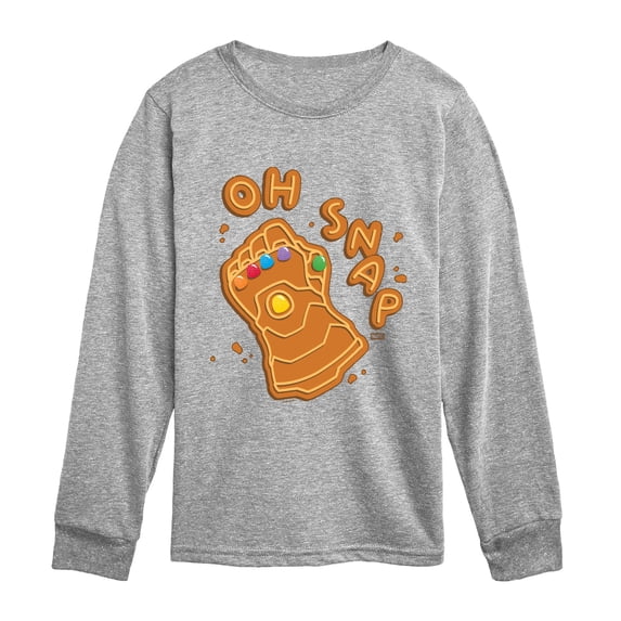 Avengers - Oh Snap Cookie Long Sleeve Graphic T-Shirt