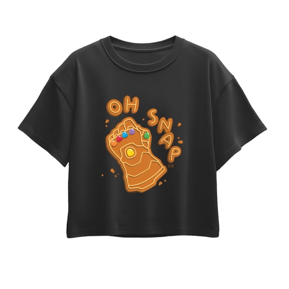Avengers - Oh Snap Cookie - Youth Girls Boxy T-Shirt