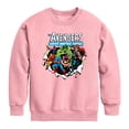 thumbnail image 1 of Avengers - Paper Rip - Youth Boys Crew Fleece Sweatshirt, 1 of 3