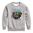 thumbnail image 1 of Avengers - Paper Rip - Youth Boys Crew Fleece Sweatshirt, 1 of 4
