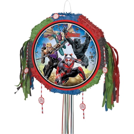 Avengers Pinata, Pull String, 18 x 18, 1ct