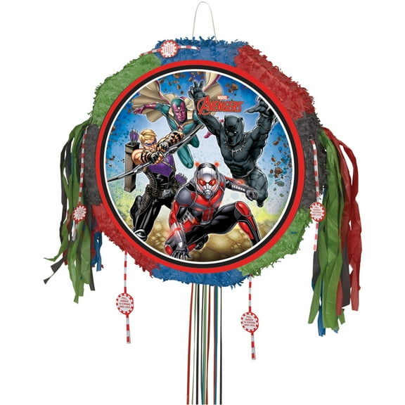 Avengers Pinata, Pull String, 18 x 18, 1ct