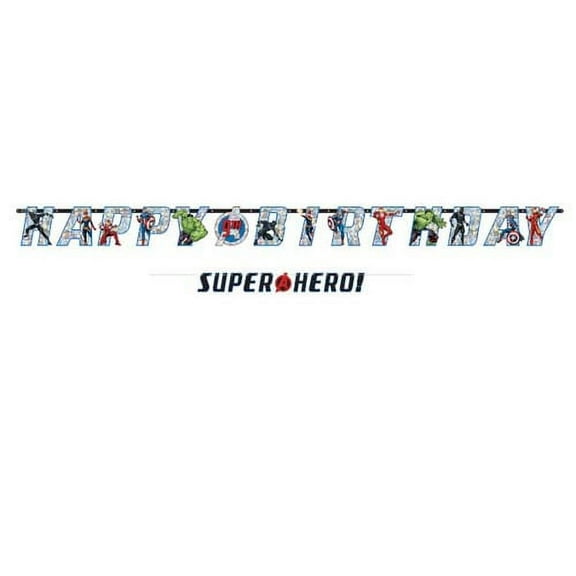 Avengers 'Powers Unite' Jumbo Letter Banner Kit (1ct)