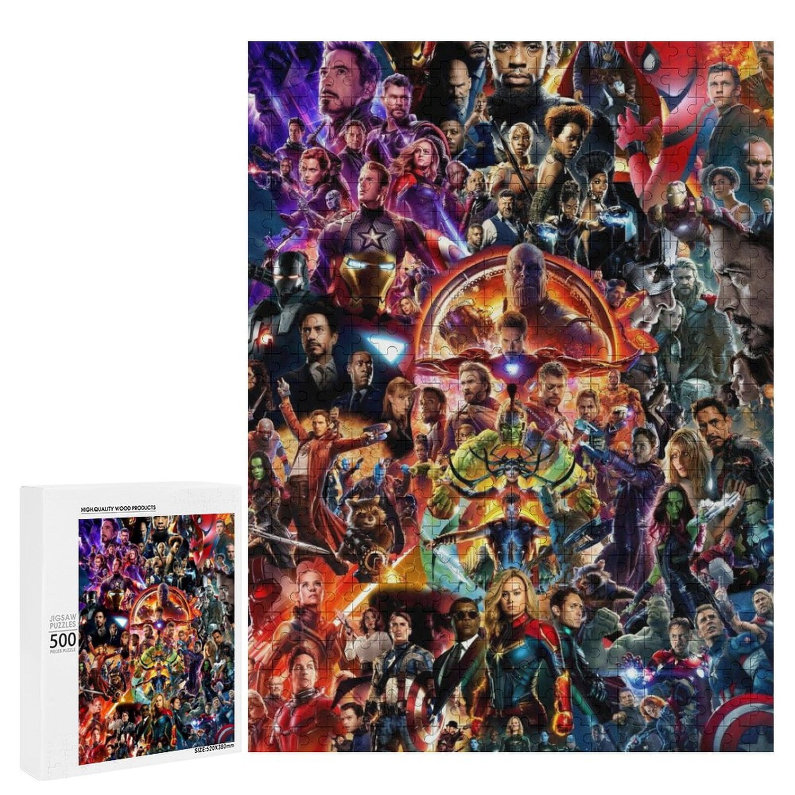Avengers Puzzle Enthusiasts, 500 PCS Jigsaw Puzzle - Walmart.com