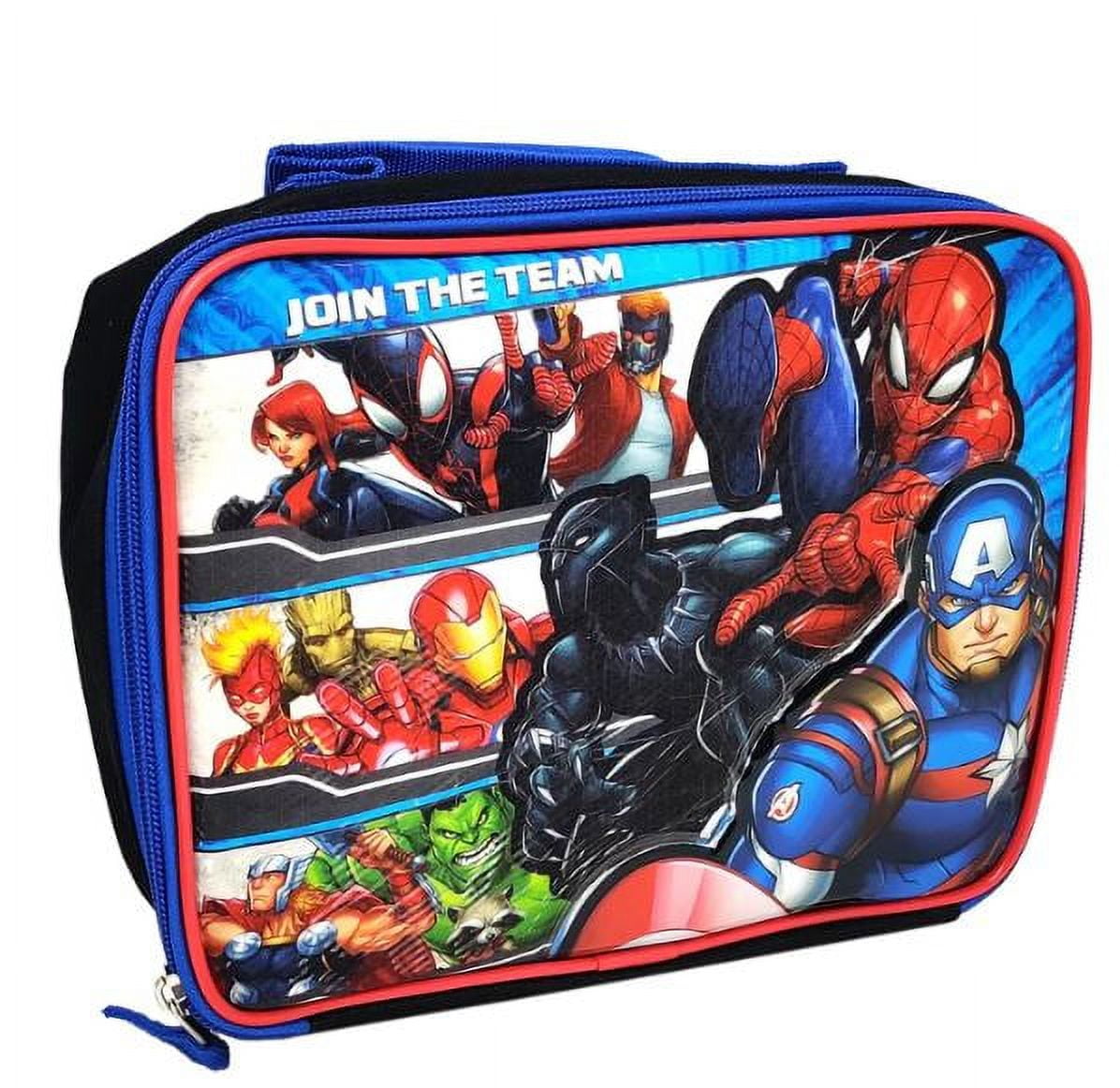 Marvel Spiderman Lunch Box 3 Compartment Sandwich Snack Fruit Boy Kids  Container