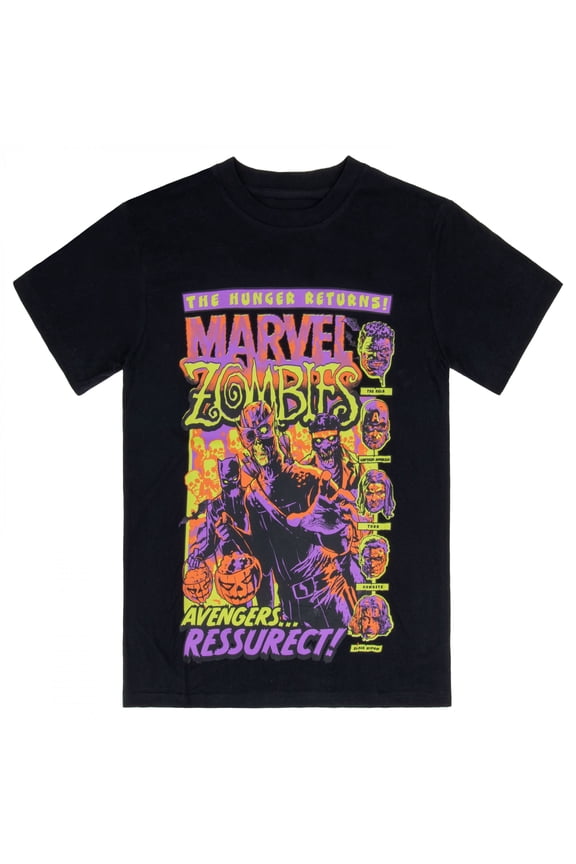 Avengers Resurrect Marvel Zombies- The Hunger Returns T-Shirt-XLarge