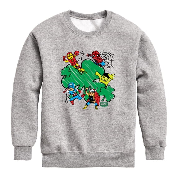 Avengers - Shamrock Sketch Toddler Boys' Graphic Fleece Sweatshirt
