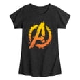 thumbnail image 1 of Avengers - Splatter Logo Fitted Short Sleeve Graphic T-Shirt, 1 of 4