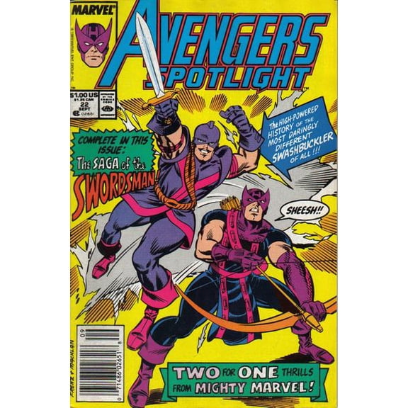 Avengers Spotlight #22 (Newsstand) VF ; Marvel Comic Book