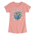 thumbnail image 1 of Avengers - Stars Tonal Washed  - Youth Girls Fitted Short Sleeve T-Shirt, 1 of 4