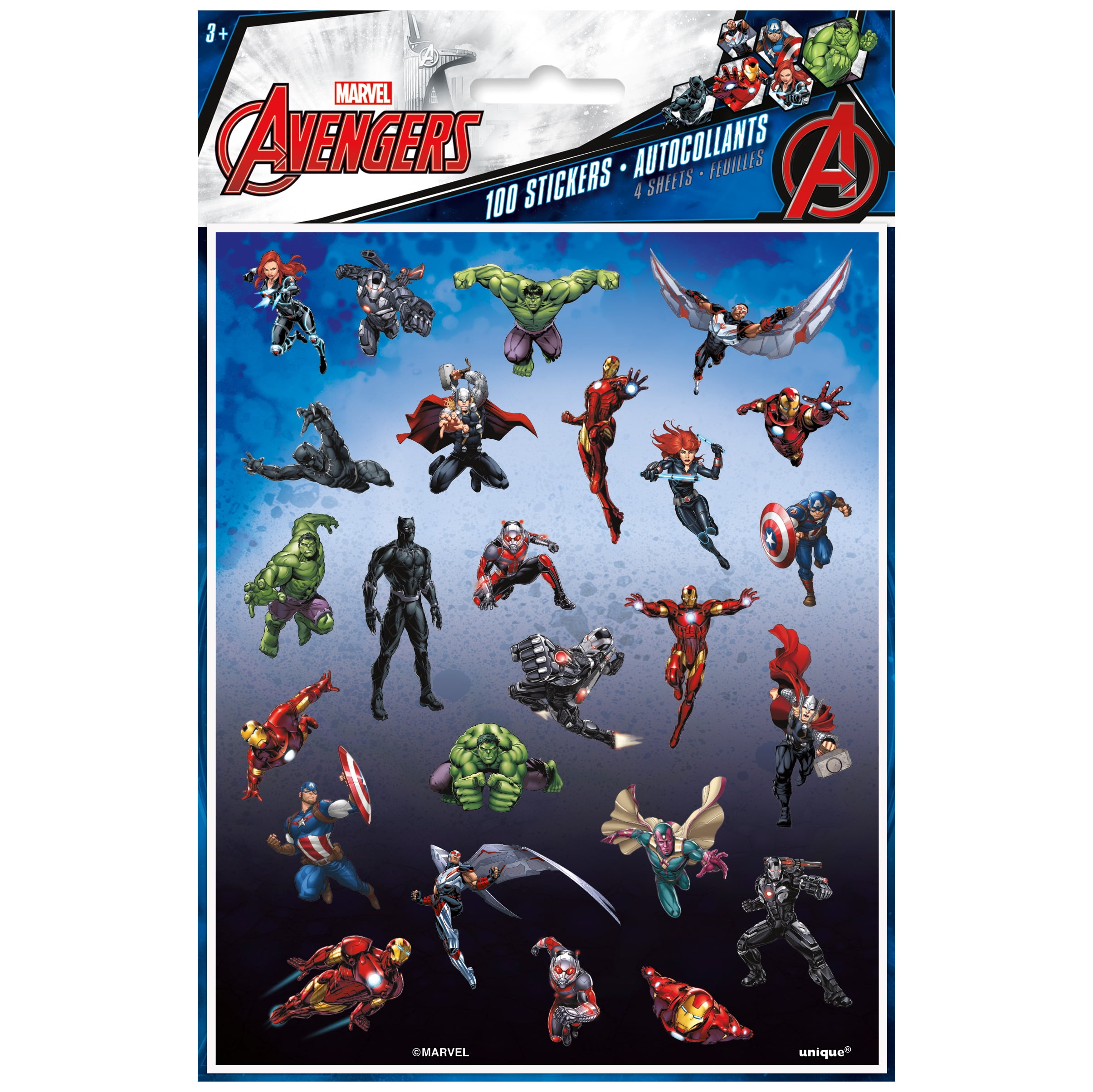 Avengers Sticker Sheets, 4ct 