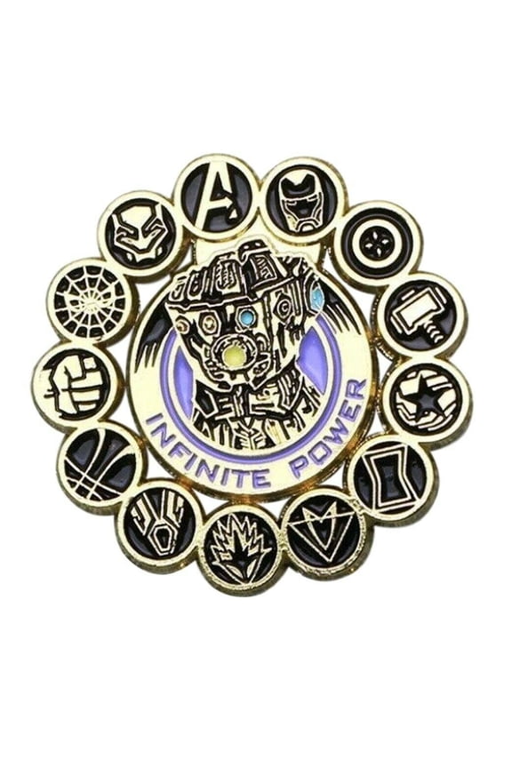Avengers Thanos Infinite Power 1 Inch Tall Enamel Metal Pin
