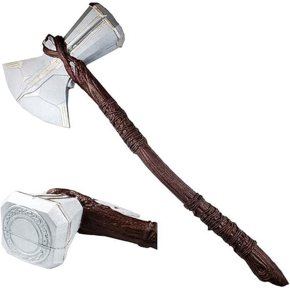 Komikku Gears Avengers Thor Foam Mjolnir Hammer or Foam Stormbreaker Axe Props Replica. Cosplay Hammer Axe