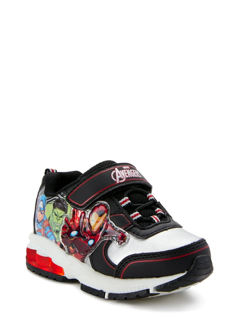 Marvel Avengers Boys Light Up Athletic Sneakers