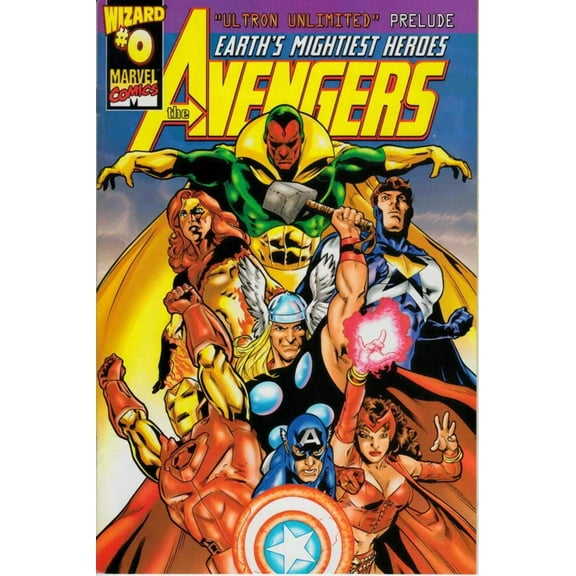 Avengers Ultron Unlimited Prelude 1999 Wizard promo Marvel comic book #0