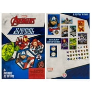 INTERNATIONAL GREETINGS Avengers Valentine's Day Cards and Tattoos for Valentine School Exchange Party with 48 Heart Seals