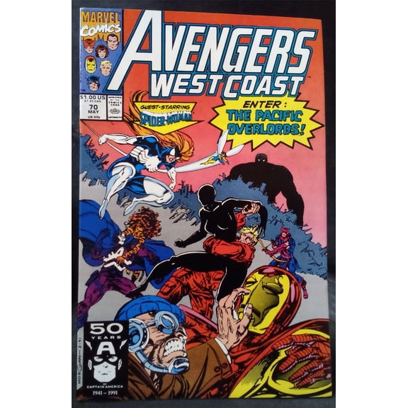 Pre-Owned Avengers West Coast #70 1991 Marvel Comics Comic Book