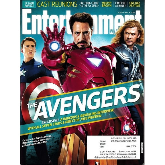 Avengers movie Captain America Iron Man Thor 2012 Entertainment Weekly magazine issue