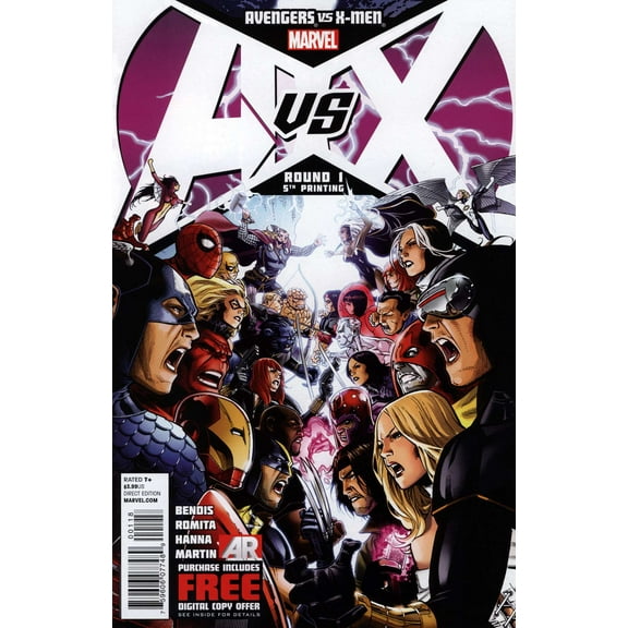 Avengers vs. X-Men #1 (5th) VF ; Marvel Comic Book