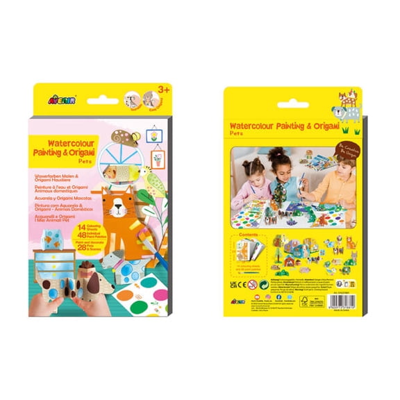 Avenir - Watercolour Painting & Origami (8Pcs/Display-4 Asst)