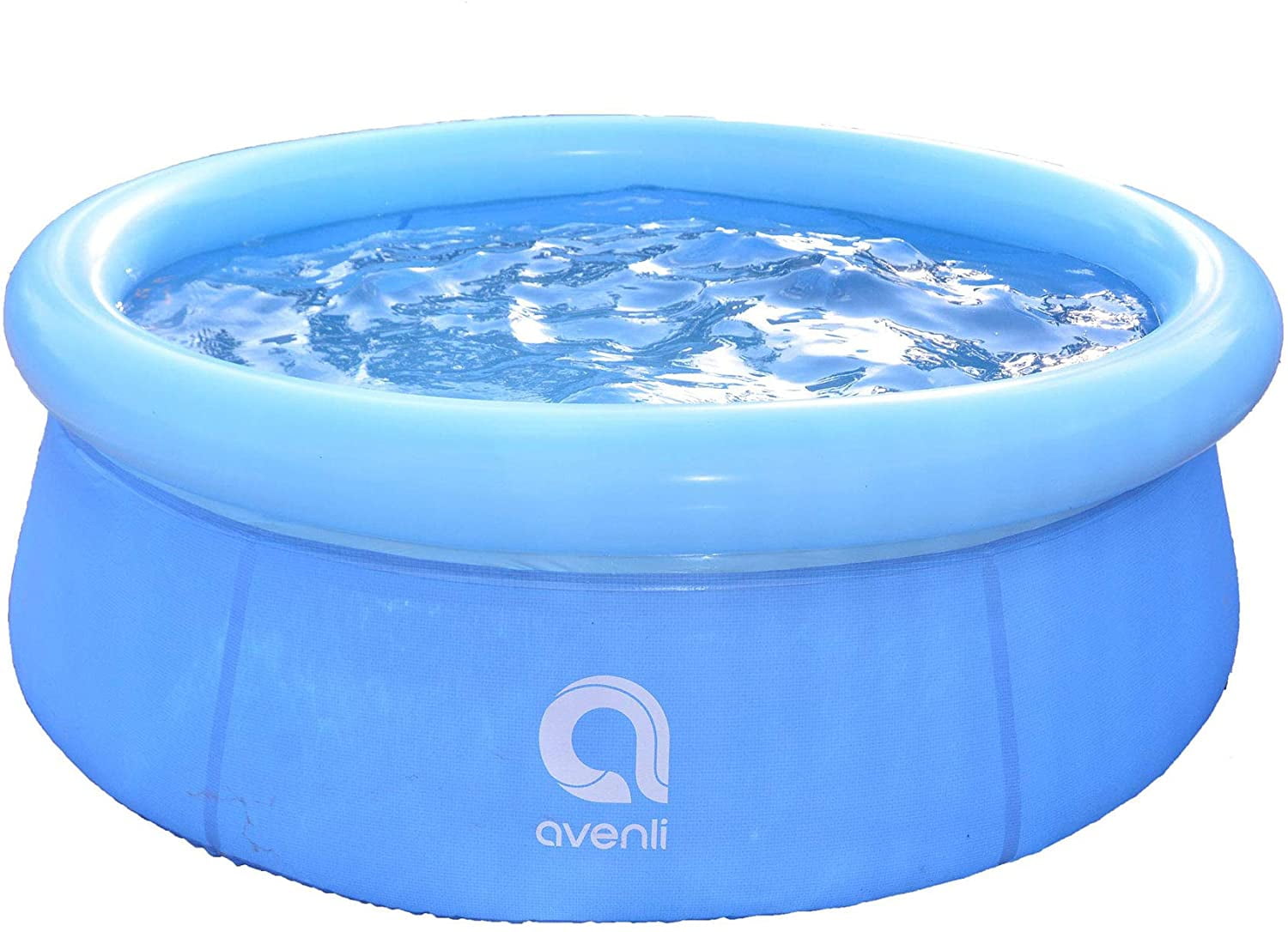 Avenli 12014 5.5 Foot x 20 Inch 1 to 2 Person Capacity Prompt Set Kids Above Ground Inflatable Outdoor Backyard Kiddie Swimming Pool, Blue