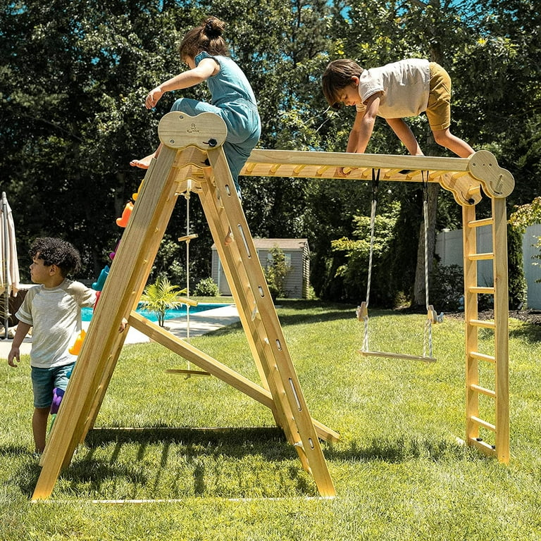 Free Shipping! Avenlur 7-in-1 Toddler's Indoor/Outdoor Jungle Gym - Technical View