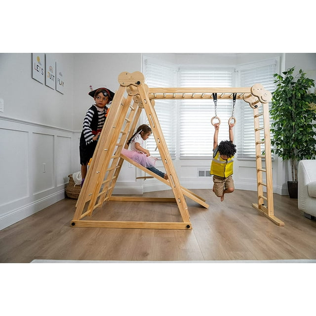 Avenlur Chestnut Foldable Indoor and Outdoor Playground Jungle Gym Kids