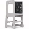 thumbnail image 1 of Avenlur Toddler Tower, Date 4-in-1 Kitchen & Learning Tower Doubles as a Kitchen Stool for Toddlers, Montessori Tower, and Toddler Tower Table (White), 1 of 7