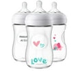 thumbnail image 1 of Philips Avent Natural Baby Bottle with Pink Elephant Design, 9oz, 3pk, SCF669/33, 1 of 12